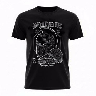 PRiDEorDiE stand strong T-Shirt - black